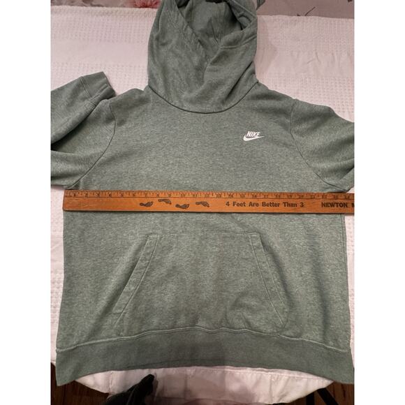 NIKE Light Green Sportswear Club Funnel-Neck Cowl Hoodie Sz XL athletic Sporty - Picture 4 of 11
